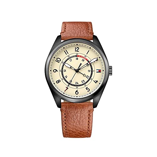 Tommy Hilfiger Men's 1791372 Casual Sport Analog Display Quartz Brown Watch
