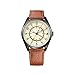 Tommy Hilfiger Men's Casual Sport Stainless Steel Quartz Watch with Leather Calfskin Strap, Brown, 23 (Model: 1791372)