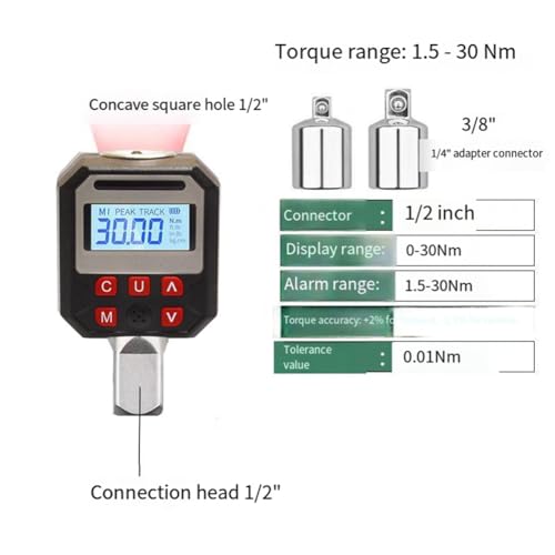 Clé dynamométrique haute précision kg et testeur de couple numérique - 7