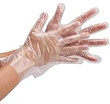 使い捨て手袋 極薄ビニール手袋 ポリエチレン ポリエチレン使いきり手袋 ポリエチレン 極うす手袋 透明Mサイズ 100枚入