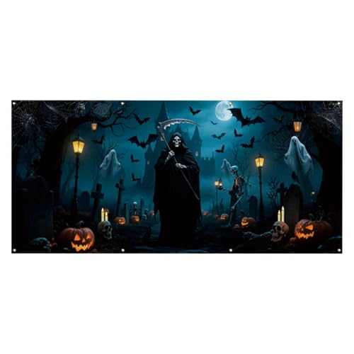 Decoración de garaje de Halloween lavable que resiste el viento exterior 2