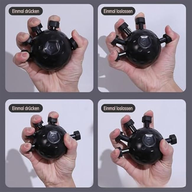 2025 New Finger Grip Strength Trainer, Forearm Strengthener, Finger Grip Exerciser Balls, Hand Strength Trainer for Wrist & Forearm, Guitar Gripper, Extender for Workout and Rehabilitation