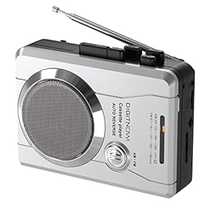 DIGITNOW!Kassettenspieler:Mini Audio Walkman Tragbarer Retro Kassettenrekorder,mit Wireless AM/FM Radio und Voice Radio…
