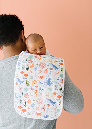 Copper Pearl Baby Burp Cloth Large 21''X10'' Size Premium Absorbent Triple Layer 3-Pack Gift Set “Nautical #TOP1