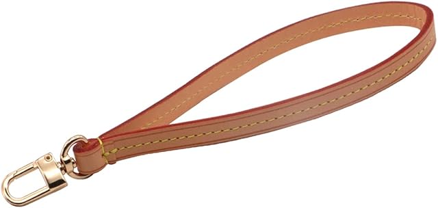 Senral Wristlet Strap Genuine Leather Replacement Clutch Purse Key Wrist Lanyard Hand Strap Replacement with Buckle