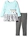 Youngland Toddler Girls' Cute Animal Face Applique Dress With Knit Legging