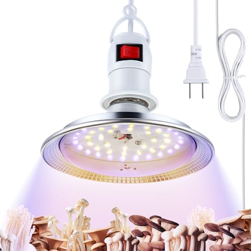 1Pack Hanging Mushroom Grow Light for Indoor Plants(Wide-Angle Downlight)