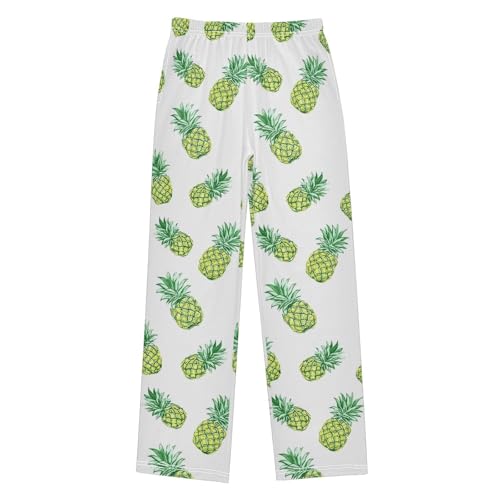 Pajama Bottoms, Pajamas Long Pant Pineapples Green Lounge Wear Casual Sleep Pants Soft Pjs Sleepwear