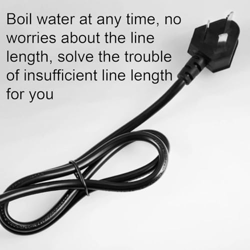Tetera eléctrica de acero inoxidable con asa plegable y boca ancha miniatura 6