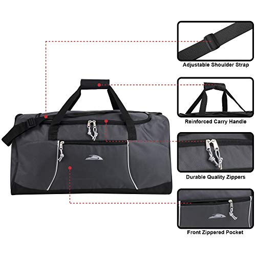 Image of Lightweight Canvas Duffle Bags for Men & Women For Traveling, the Gym, and as Sports Equipment Bag /Organizer