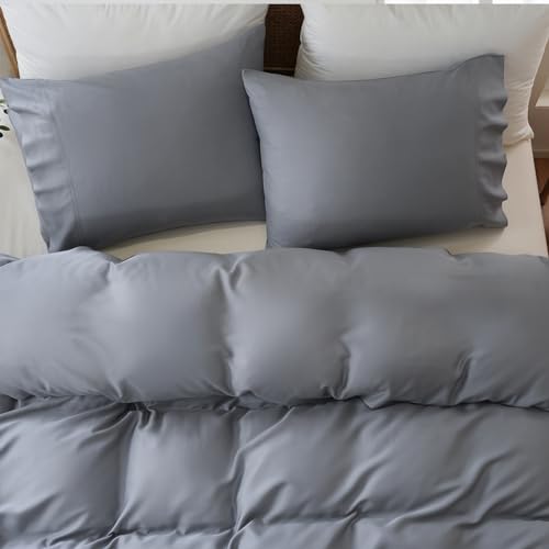 Funda de edredón Queen de bambú MEISHANG, suavidad natural para noches tranquilas 6
