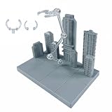 Colcolo Display Ständer für Modelle Figuren Diorama Basis Stadtlandschaft Bühne mit Modularer Gestaltung Und Vielseitigen Gelenken für Sammler Hobbyisten Schreibtisch Dekoration , Grau