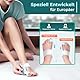 TENICORE Hallux Valgus Korrektur Einstellbarer Knopf Hallux Valgus Schiene Zehenspreizer für Großzehe Begradigen 1 Stück Dick Silikon Zehentrenner Aktualisierte Fassung