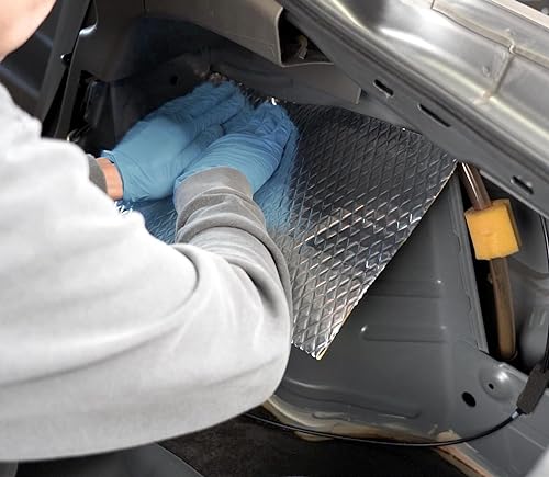 SOOMJ 80 mil 10 sqft Car Sound Deadening Mat, Butyl Automotive Sound Deadener, Audio Noise Insulation and dampening - Thumbnail 3