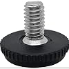 Stainless Steel Adjustable 1/4-20 Feet Screw On Furniture Glide Leveling for Chair, Table and Patio Furniture Legs Pack of 32