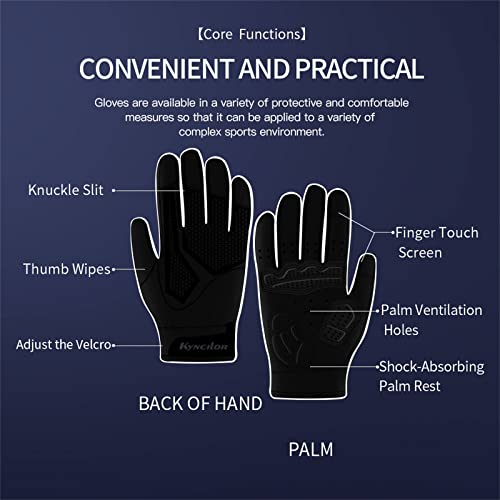 Gants de cyclisme tactiles et antidérapants pour VTT et route