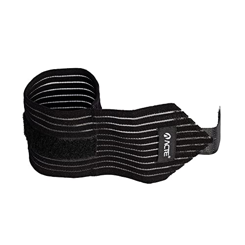 Acte Sports, Munhequeira Elástica Ajustável, Preta R42