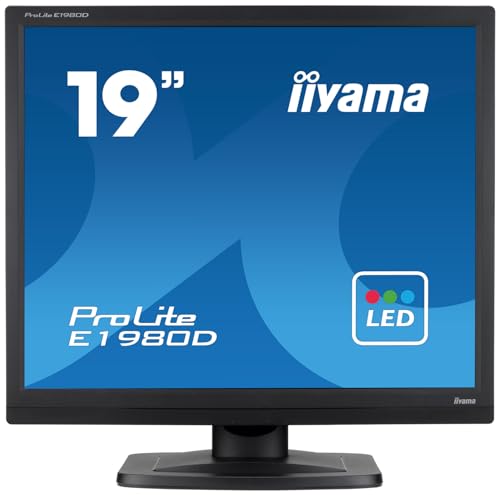 iiyama Prolite E1980D-B1 48cm 19 LED-Monitor SXGA VGA DVI schwarz