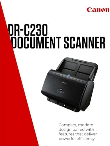 Canon DR-C230 imageFORMULA tarayıcı belge tarayıcı (dubleks besleme, 600 DPI, renkli tarama, Canon CaptureOnTouch yazılımı, CapturePerfect) siyah, 2646C003 - Görsel 6