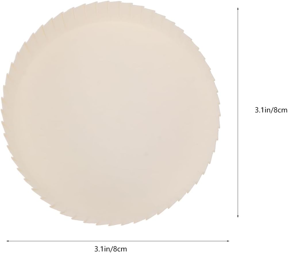 100pcs Disposable Paper Cup Cover, Recycled Drinking Lid, White Coffee Cup Cover Hot Coffee Juice Lids for Home Kitchen Cafe Parties Wedding Hotel Bars Restaurants Ktv without Hole 3.1 Inch
