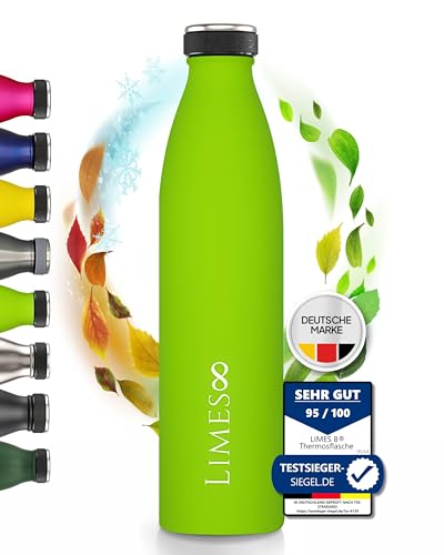 Limes 8 FourSeasons - Termo (1 L, acero inoxidable, 1 L, apta para todas las estaciones del año)