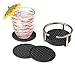 Spectrum 43578 Flex Coasters,  Satin Nickel, 6 Count