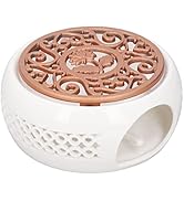 Teapot Warmer with Base, Ceramic Candle Warmer, Tea, Coffee and Milk Lamp Warmer, Teapot Warmer f...