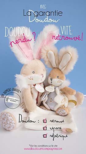 Doudou et Compagnie DC3620 Cuddly Toy Wolf 25 cm White, 10 x 23 x 25 centimètres - Image 3