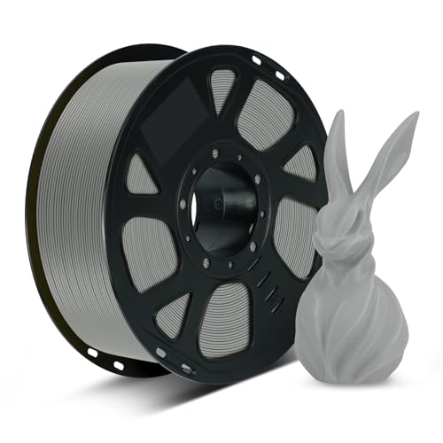Image of Kingroon PLA Filament 1.75mm, 1kg Spool (2.2lbs), + /- 0.02mm Tolerance, Smooth 3D Printing Filament, Fits for Most FDM 3D Printers, Grey