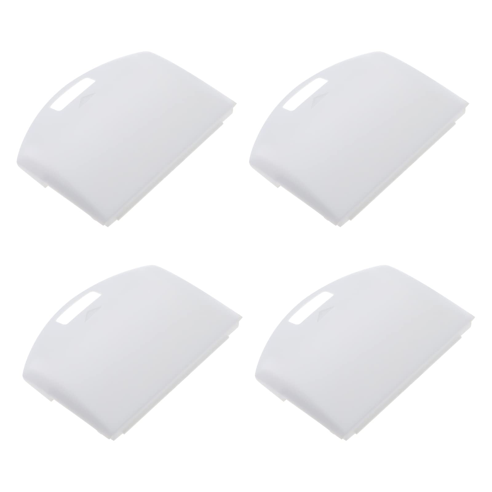 eMagTech 4PCS Replacement Battery Cover Battery Back Door Shell Battery Protector Door Lid Compatible with Sony PSP 1000 Series Console Plastic Console Accessories White