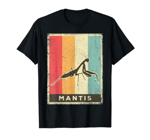 Image of Praying Mantis Lover Vintage Retro Poster Animal T-Shirt