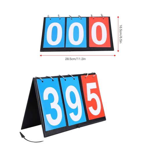 Leftwei Score Keeper Cornhole Scoreboard, 11.2 X 6.5 Inch Portable Flip Scoreboard Waterproof Lightweight Durable For Football Basketball And Table Tennis Etc(3 Digit Scoreboard) #TOP1