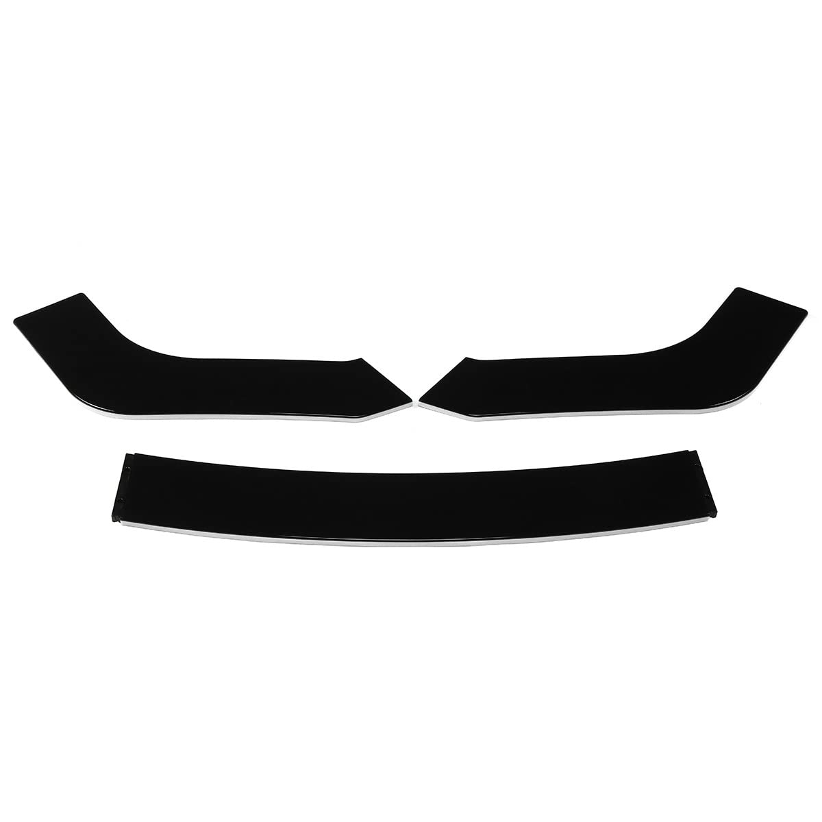 Samochód 3 Sztuk Przedni Spojler Zderzaka Splitter Płetwy Body Spoiler Podbródek Dla BMW F30 F80 M3 F82 M4 3-Series 320i 325i 330i 335i 340i(Matte black)