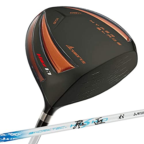 ワークスゴルフ【 ハイパーブレードガンマ ブラックプレミア MAX1.7 三菱 ワークテック飛匠 シャフト 仕様 】 超高反発 ドライバー ゴルフ クラブ ヘッドカバー 付き 46インチ 9.5度 SR 1枚目