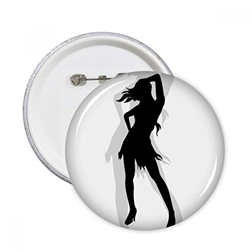 Pins rond femme silhouette pour personnaliser vos vestes et sacs au quotidien DIYthinker