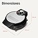 Amazon Basics Máquina para Hacer Gofres con Placa Redonda Antiadherente de Cerámica de 20cm Imagen de Amazon Basics Máquina para Hacer Gofres con Placa Redonda Antiadherente de Cerámica de 20cm