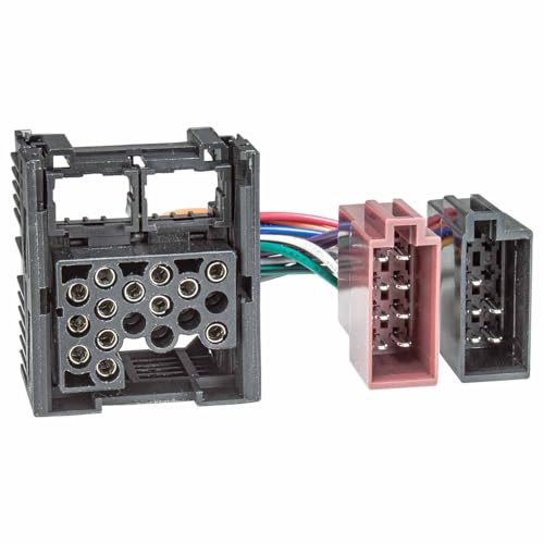 tomzz Audio 7004-002 Adaptador de Cable de conexión de Radio Original de fábrica Compatible con la Radio de fábrica de BMW (conexión Antigua de Clavijas Redondas) a ISO