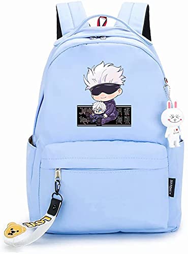 HJKSHS Anime Jujutsu Kaisen Mochila de Dibujos Animados de impresión 3D Unisex Multifuncional(29X14X41cm) Cover