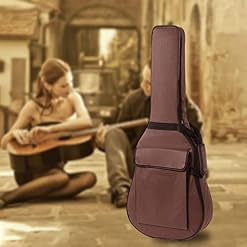 Sac de Guitare Classique étanche à La Poussière étui Stockage Voyage Sac à Dos Sangle, Café 41 pouces - Les Beatles, Paul McCartney, John Lennon, RIngo Starr, George Harrison Sac de Guitare Classique étanche à La Poussière étui Stockage Voyage Sac à Dos Sangle, Café 41 pouces – Image 5