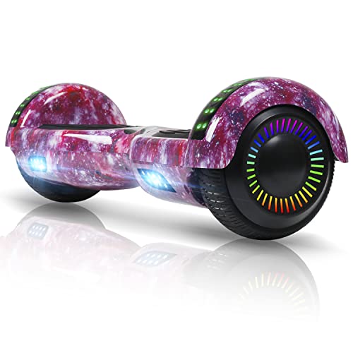 FLYING-ANT Hoverboard, 6.5 Inch Self Balancing Hoverboards with Bluetooth and Flashing LED Lights, Hover Board for Kids Teenagers