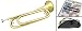 U.S. Regulation Bugle - Brass Lacquer w/Mouthpiece, Bag, and Book