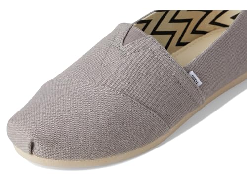 Image of TOMS Women's Alpargata Classic Slip-On Espadrille, Textile Upper, Morning Dove Heritage Canvas, 11