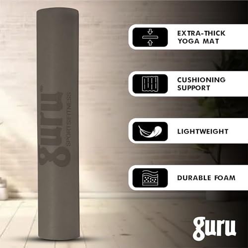 Image of GURU Eva Yoga Mat For Men & Women, Anti Slip Mat for Gym Workout