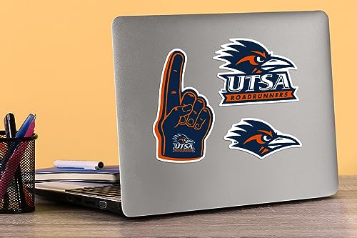 Image of The University of Texas at San Antonio 8ct Vinyl Large Deluxe Stickers Variety Pack - Laptop, Water Bottle, Scrapbooking, Tablet, Skateboard, Indoor /Outdoor - Set of 8