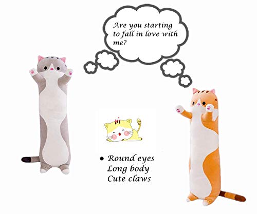 Zhidiloveyou GY_20200707_04 Long Plush Pillow Of Cute Cat For Kids And Adults, Plush Toy Gift thumb #7