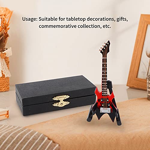 Instrument de Musique, modèle de Basse modèle de Guitare de Simulation en Bois Miniature Ornements d’instruments de… - Les Beatles, Paul McCartney, John Lennon, RIngo Starr, George Harrison Instrument de Musique, modèle de Basse modèle de Guitare de Simulation en Bois Miniature Ornements d'instruments de… – Image 4