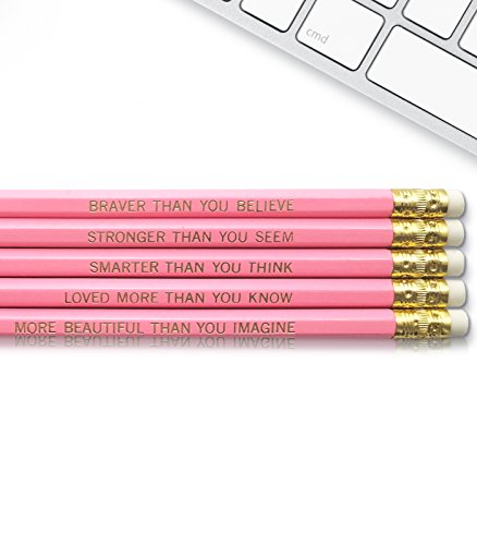 Lápices de colores Fresh Prints of CT con frases motivadoras