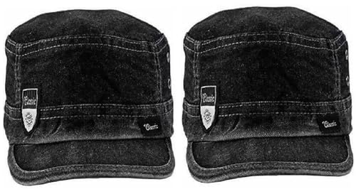 Image of Men's & Women's Unisex Denim Cap (Blue Black Free Size) (Pack of 1)