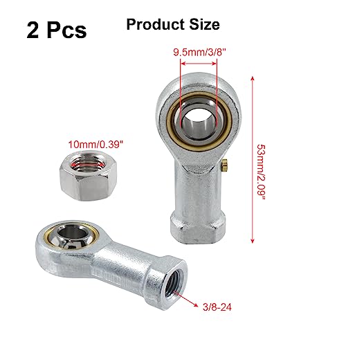 Biaungdo QY20230410-0806 2 Pcs 304 Stainless Steel Phsb6 Rod End Bearing thumb #1