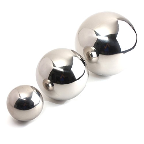 1PC Stainless Steel Mirror Polished Sphere Hollow Ball Garden Ornament 10cm